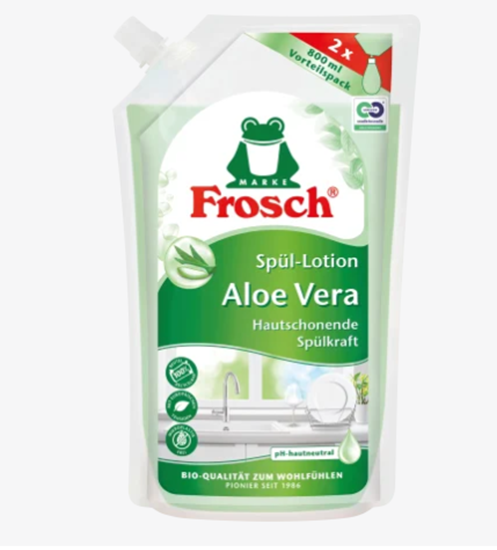 Picture of Frosch Dish soap lotion aloe vera refill bag, 800 ml