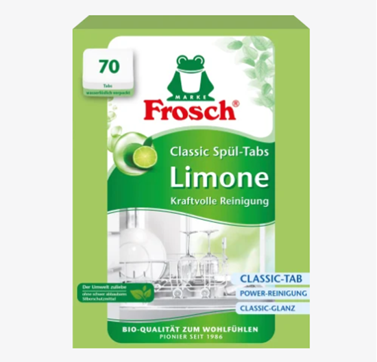 Изображение Frosch Dishwasher tabs Classic Lemon, 70 pcs