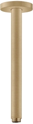 Picture of hansgrohe S ceiling connection 27389140 300mm, brushed bronze, DN 15, round rosette