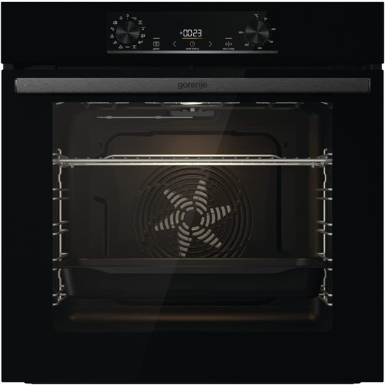 Picture of Gorenje OptiBake BOS6737E02B Built-in Oven / 77L / AquaClean / Hot Air / ExtraSteam / AirFry / PerfectGrill / Pizza Mode 300°C / Black