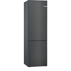 Picture of Bosch KGE398XBA, series 6, freestanding fridge-freezer combination with freezer area below, 201 x 60 cm, black stainless steel