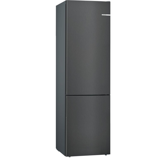 Picture of Bosch KGE398XBA, series 6, freestanding fridge-freezer combination with freezer area below, 201 x 60 cm, black stainless steel