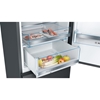 Изображение Bosch KGE398XBA, series 6, freestanding fridge-freezer combination with freezer area below, 201 x 60 cm, black stainless steel