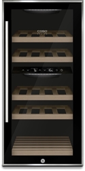 Picture of Caso WineComfort 24 black wine fridge, 82.2 cm high, 39.7 cm wide, compressor, black