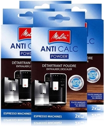 Picture of Melitta Anticalc Espresso Machines Descaler Powder 2 x 40 g (Pack of 4)