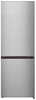 Изображение Bomann KG 320.2 fridge-freezer, 50cm wide, 175L, LED, automatic defrosting, stainless steel look