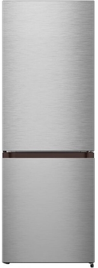 Picture of Bomann KG 320.2 fridge-freezer, 50cm wide, 175L, LED, automatic defrosting, stainless steel look