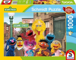 תמונה של פאזל רחוב סומסום מפגש עם חברים טובים 1000 חלקים Schmidt Spiele Jigsaw Puzzle