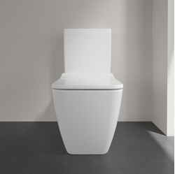 Picture of Villeroy and Boch Venticello floor-standing washdown toilet 4612R0R1 69 x 37.5 cm, white C-plus, for combination, rimless