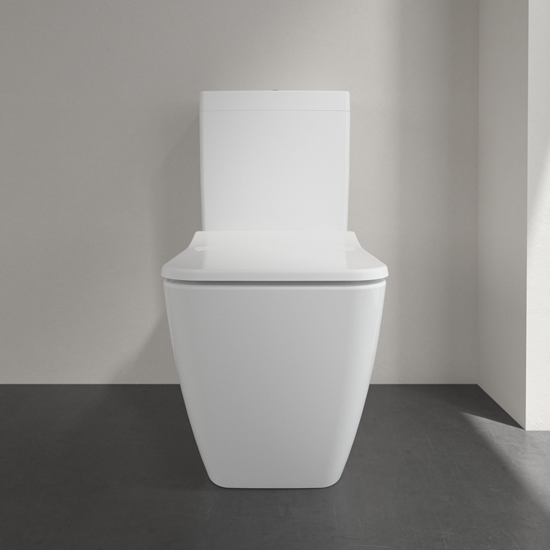 Picture of Villeroy and Boch Venticello floor-standing washdown toilet 4612R0R1 69 x 37.5 cm, white C-plus, for combination, rimless