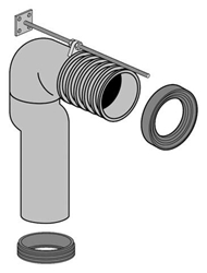 Изображение Villeroy & Boch Vario drain elbow 87110000 70-170 mm, for vertical outlet
