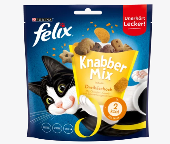 Picture of Snack for cats, Knabber mix three-cheese high, 120 g