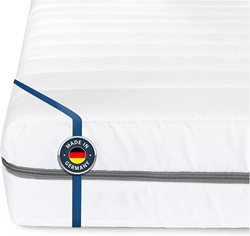 Picture of BMM mattress 90x190 cm classic XXL hardness H4 extra firm/cold foam mattress Öko-Tex certified/orthopedic 7 zones mattress height 12 cm/mattresses produced in Germany