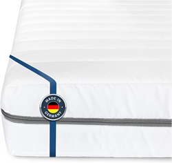 Изображение BMM mattress 90x200 cm classic XXL hardness H4 extra firm/cold foam mattress Öko-Tex certified/orthopedic 7 zones mattress height 12 cm/mattresses produced in Germany