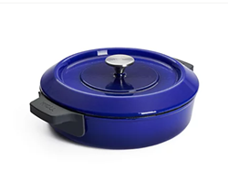 Изображение WOLL Cast Iron casserole Ø 28cm, with lid & silicone handles, Blue 
