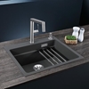 Picture of Blanco Etagon 6 granite sink with drain remote control, with accessories, anthracite (524529)