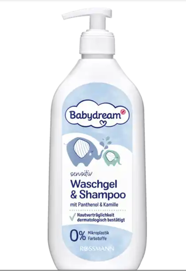 Picture of babydream sensitive washing gel & shampoo, 500ml