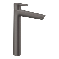 Изображение Hansgrohe Talis E 240 single lever basin mixer, for surface-mounted basins without waste set, black/brushed chrome (71717340)