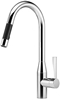Picture of Dornbracht single-lever sink mixer 33870895-00 pull-out, with shower function, projection 240 mm, chrome