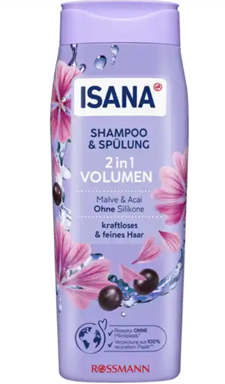 Изображение ISANA Shampoo & conditioner 2in1 volume, 300ml