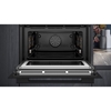 Изображение Siemens CM776GKB1, iQ700, built-in compact oven with microwave function, 60 x 45 cm, black, stainless steel