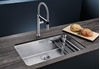 Изображение Blanco Etagon 700-U stainless steel sink without drain remote control, with accessories, satin stainless steel (524270)