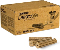 תמונה של PURINA DENTLIFE מיני חטיפי טיפול שיניים לכלבים מפחית היווצרות אבנית, עוף, כלבים קטנים, 108 מקלות
