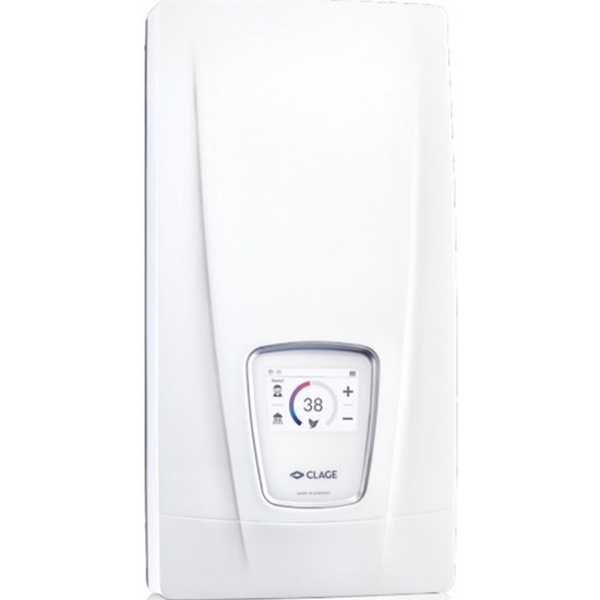 Изображение CLAGE DSX Touch, comfort electric water heater with radio remote control, 18 - 27 kW / 400 volts, pressure-resistant, 3200-36600