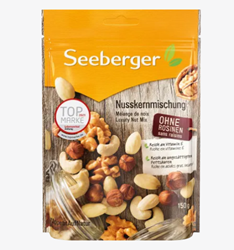 Изображение Seeberger Nut mix, nut kernel mix with hazelnut, almond, cashew & walnut, 150 g