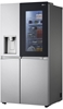 Picture of LG GSXV90BSAE Side-by-Side with InstaView Door-in-Door, 92cm wide, 635L, UVnano technology, ThinQ app, ice, crushed ice and water dispenser, fixed water connection, brushed stainless steel