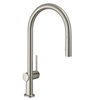 Picture of hansgrohe Talis M54 kitchen faucet 72801800 with pull-out spray 2jet, sBox, stainless steel finish