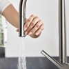 Изображение hansgrohe Talis M54-210 kitchen faucet 72800800 stainless steel finish, with pull-out spray 2jet