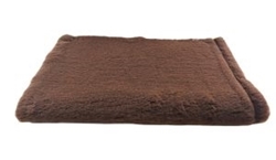 Изображение Drybed non-slip NEW - plain dark brown, Gr. XL - 100x160cm