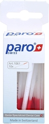 Изображение ParoSwiss brush-sticks, plastic toothpicks with fluffy brush, 10 pieces, Art. 1016
