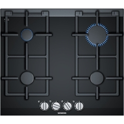 Picture of Siemens ER6A6PB70D iQ700 self-sufficient gas hob, glass ceramic, 60cm wide, stepFlame Technology, black