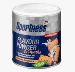 Picture of Sportness Flavor Powder & Chunks with shortbread flavor, vegan, 170 g