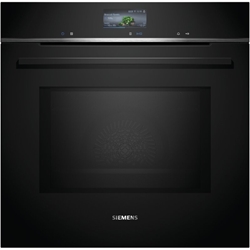 Picture of Siemens HM736GAB1, iQ700, built-in oven with microwave function, 60 x 60 cm, black, stainless steel