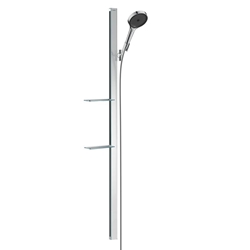 Picture of hansgrohe Rainfinity shower set 27674000 shower head 130mm, shower rail 150cm, 9 l/min, chrome