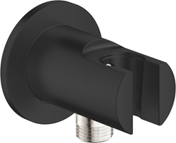 Picture of Grohe QuickFix Vitalio connection elbow with wall shower holder, matt black, 269622431