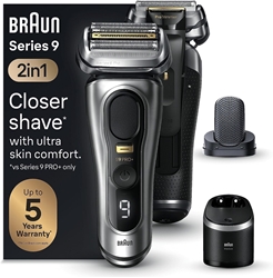 Изображение Braun Series 9 Pro+ 9597cc electric shaver with 6-in-1 SmartCare Center and ProComfort attachment, silver