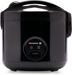Picture of REISHUNGER Rice Cooker & Steamer with Ceramic Coating, Black 