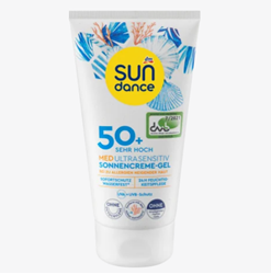 Изображение SUNDANCE Sun cream gel, MED ultra sensitive, SPF 50+, 150 ml