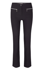 Изображение adagio Fabric trousers, plain design, for women , Size: 42
