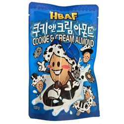 Изображение HBAF Almonds - delicious Korean snack almonds - 1x120g pack