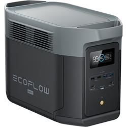 Picture of EcoFlow DELTA 2 Max, portable power station (black, 2,048 Wh, X-boost 3,100W, LFP battery)