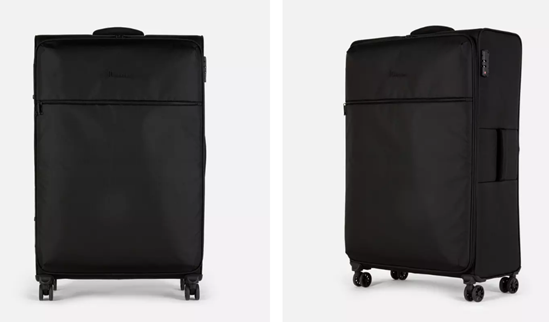 Picture of PRIMARK Softshell Suitcase With 8 Wheels, Color: Black, Size XL 