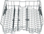 Picture of Bosch Siemens 778368 Original Dishwasher Basket Upper Basket RackMatic