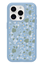 תמונה של otterbox iPhone 15 Pro case Symmetry Series Clear for MagSafe, Color: Dawn Floral (Blue)