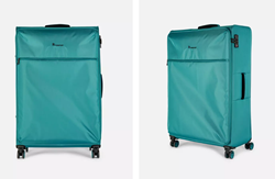 Picture of PRIMARK Softshell Suitcase With 8 Wheels, Color: Blue-green, Size S