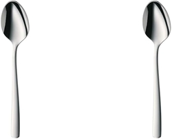 Изображение WMF Boston Dinner Spoon 19.9 cm, Cromargan Polished Stainless Steel, Shiny, Dishwasher Safe, 14.8 x 12 x 1.800 cm (Pack of 2)